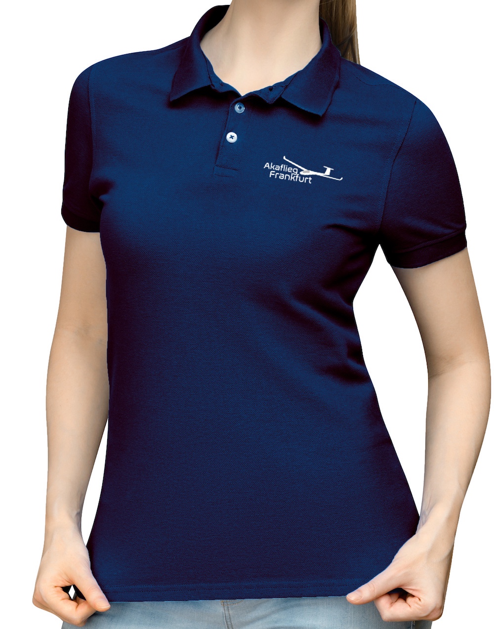 Damen Polo-Shirt Akaflieg Frankfurt