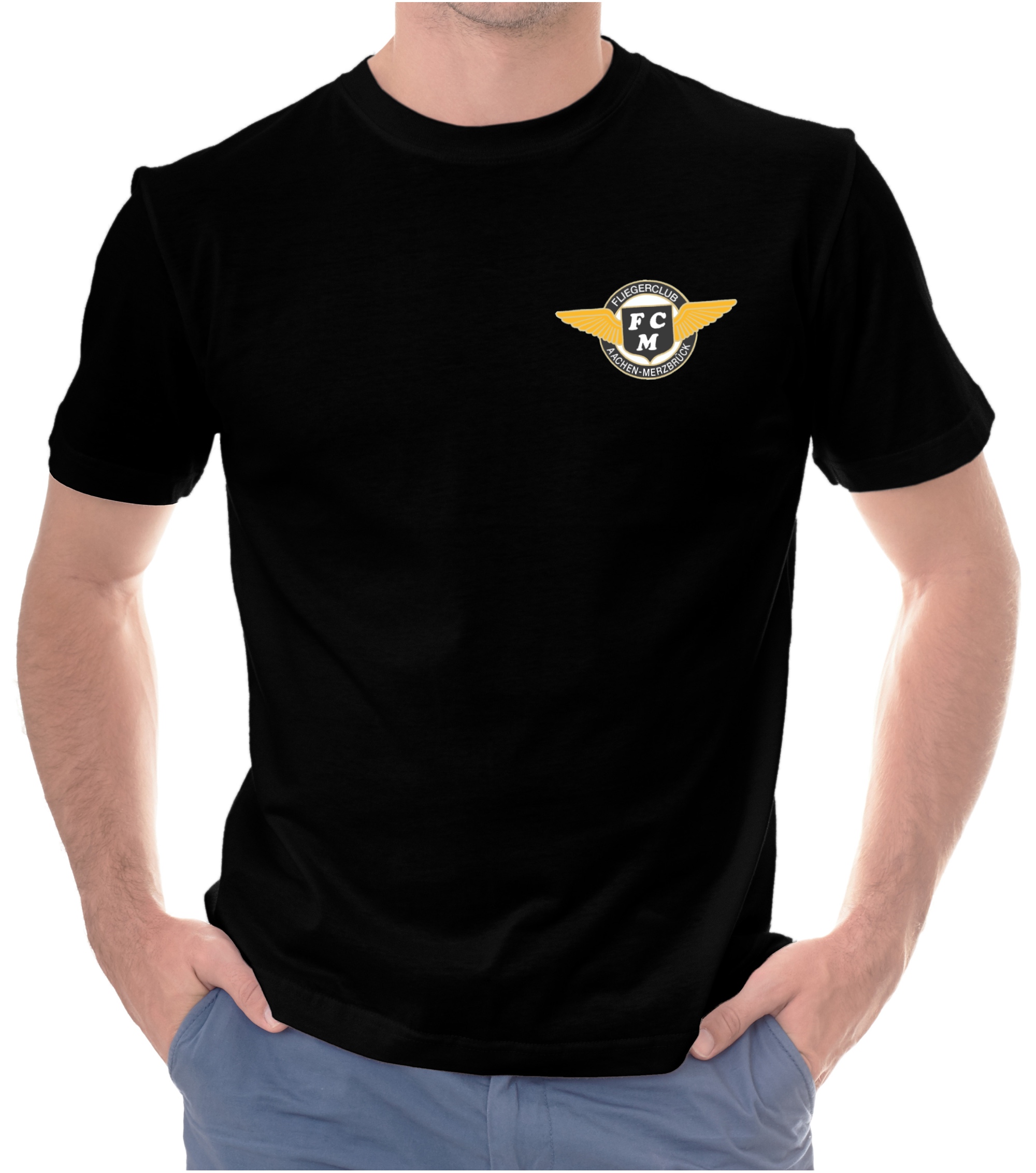 Herren BASIC-T-Shirt Fliegerclub Merzbrück e.V.