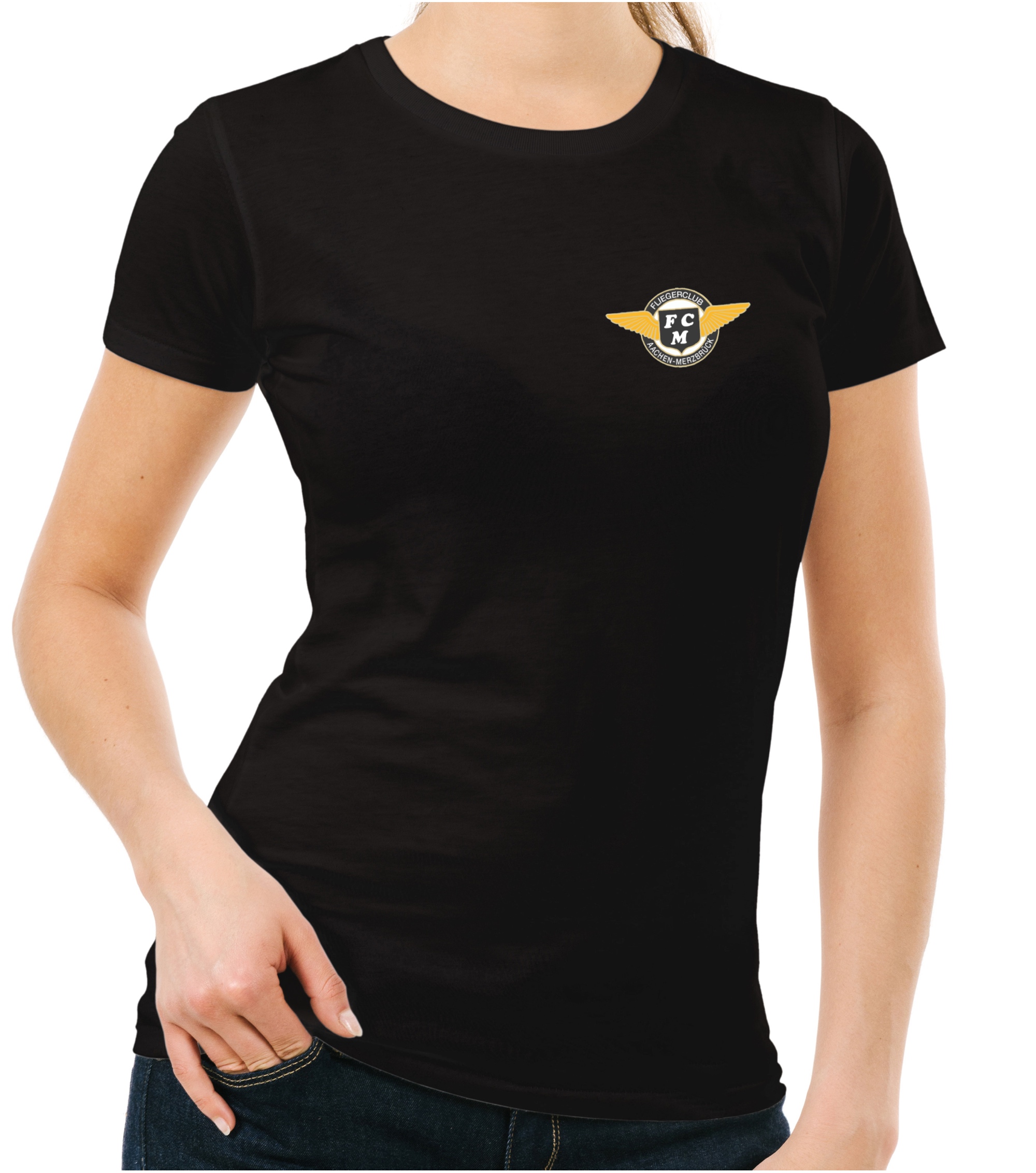 Damen BASIC-T-Shirt Fliegerclub Merzbrück e.V.