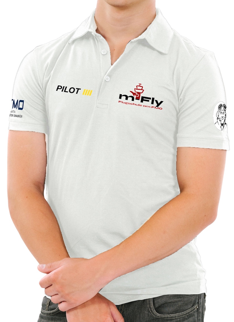 Herren Polo-Shirt "Pilots Edition" m-Fly