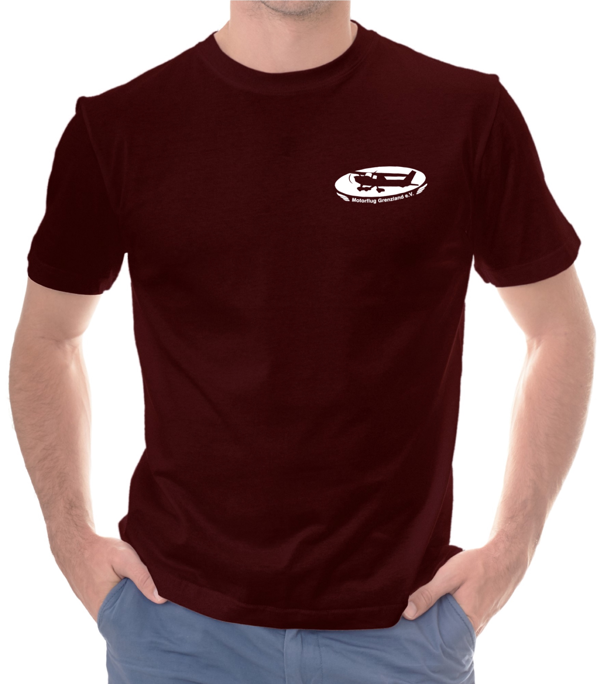 EDLF-basic-man-t-shirt-burgundyy-01 Herren BASIC-T-Shirt MFG Grenzland e.V.