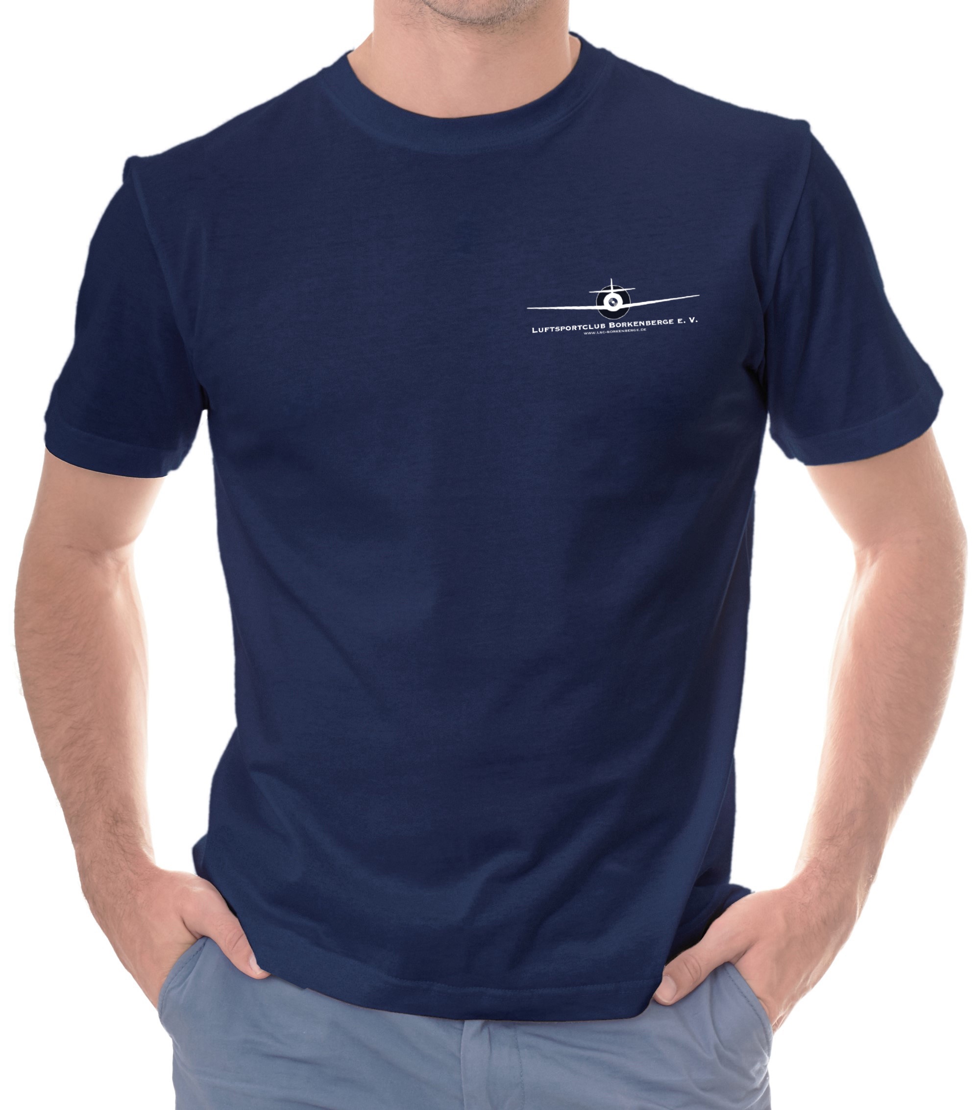 EDLB-BASIC-man-t-shirt-navy-01 Herren BASIC-T-Shirt LSC Borkenberge e.V.
