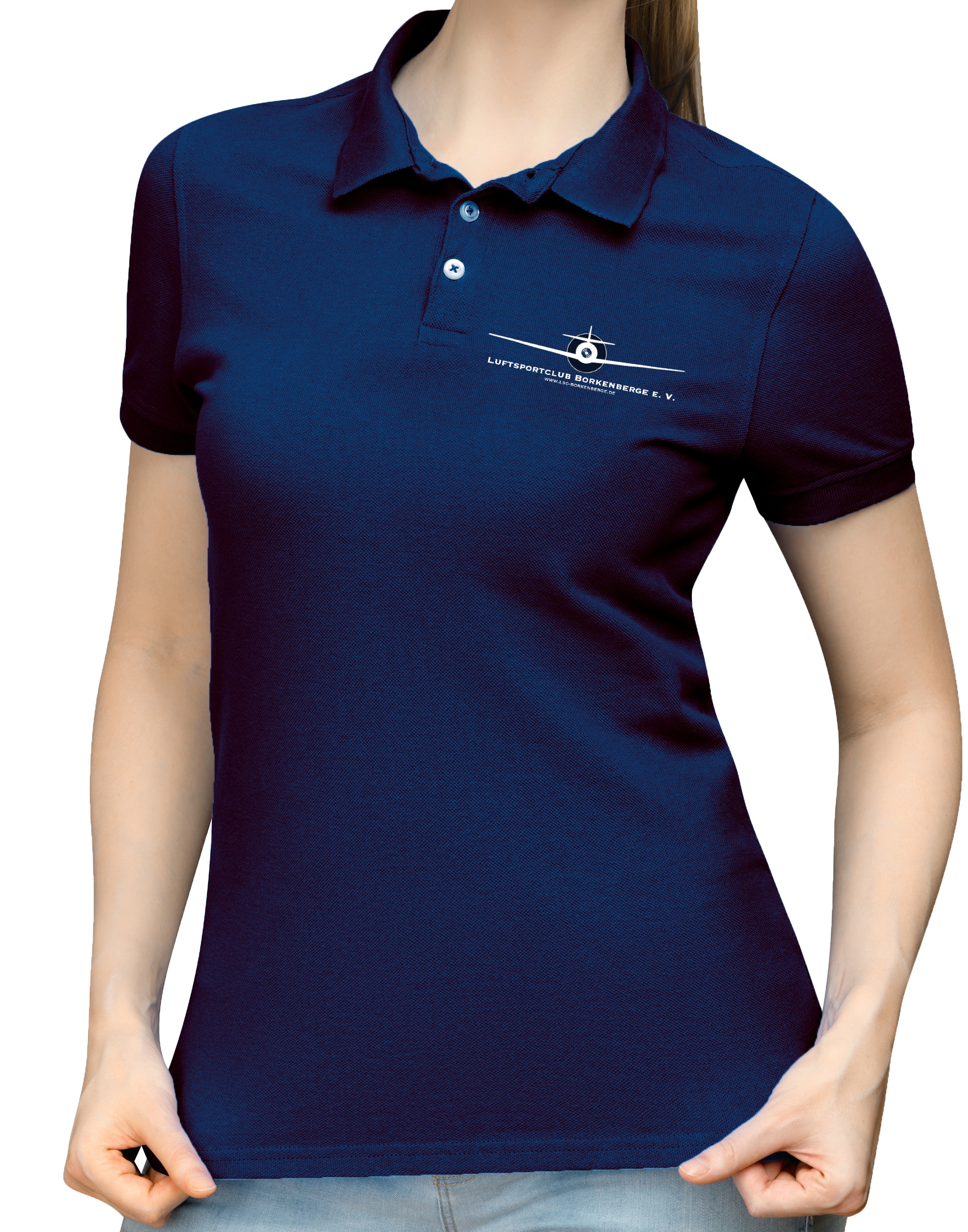 EDLB-BASIC-lady-polo-navy-01 Damen BASIC-Polo-Shirt LSC Borkenberge e.V.