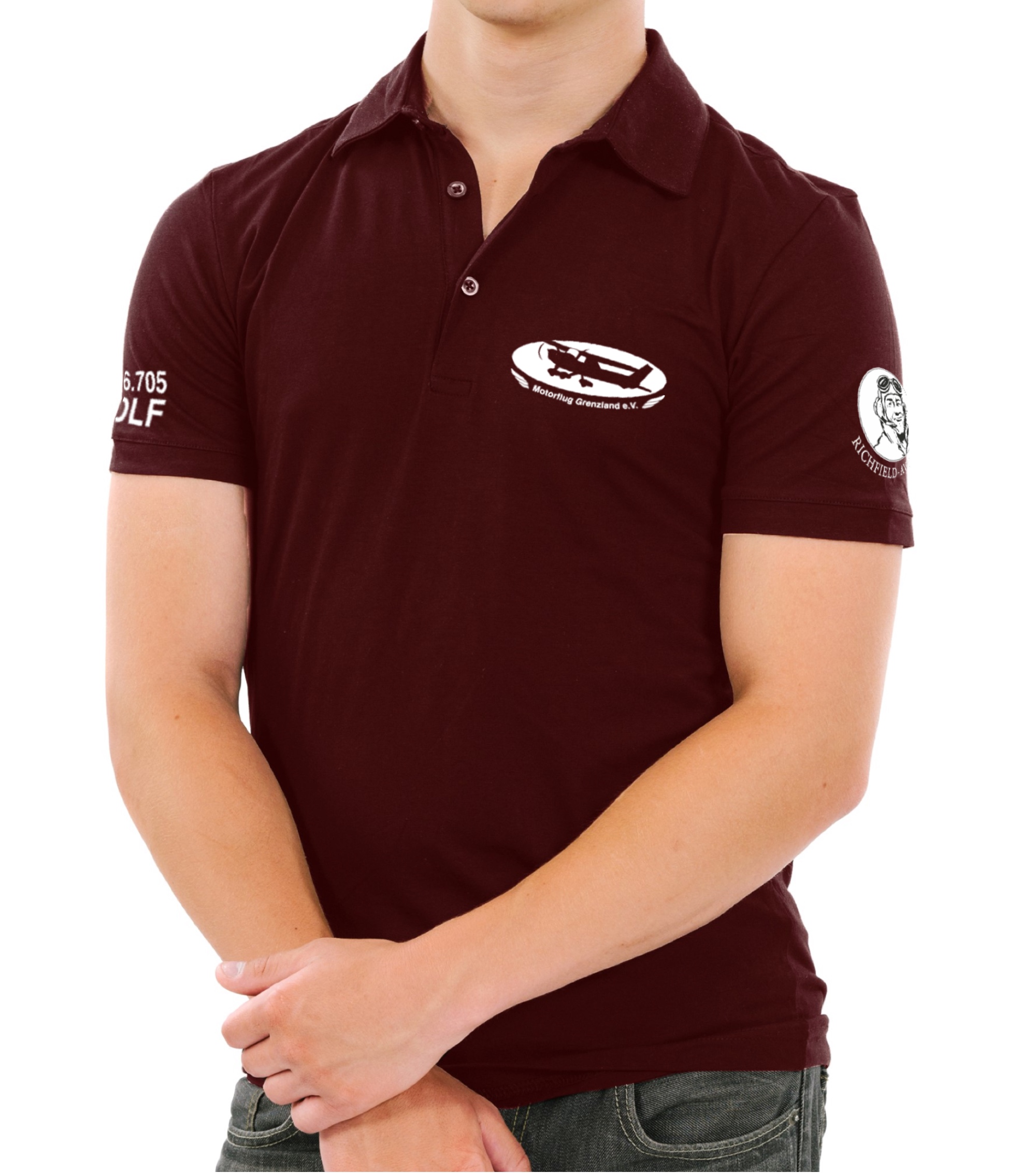EDLF-man-polo-shirt-burgundy-01 Herren Polo-Shirt MFG Grenzland e.V.