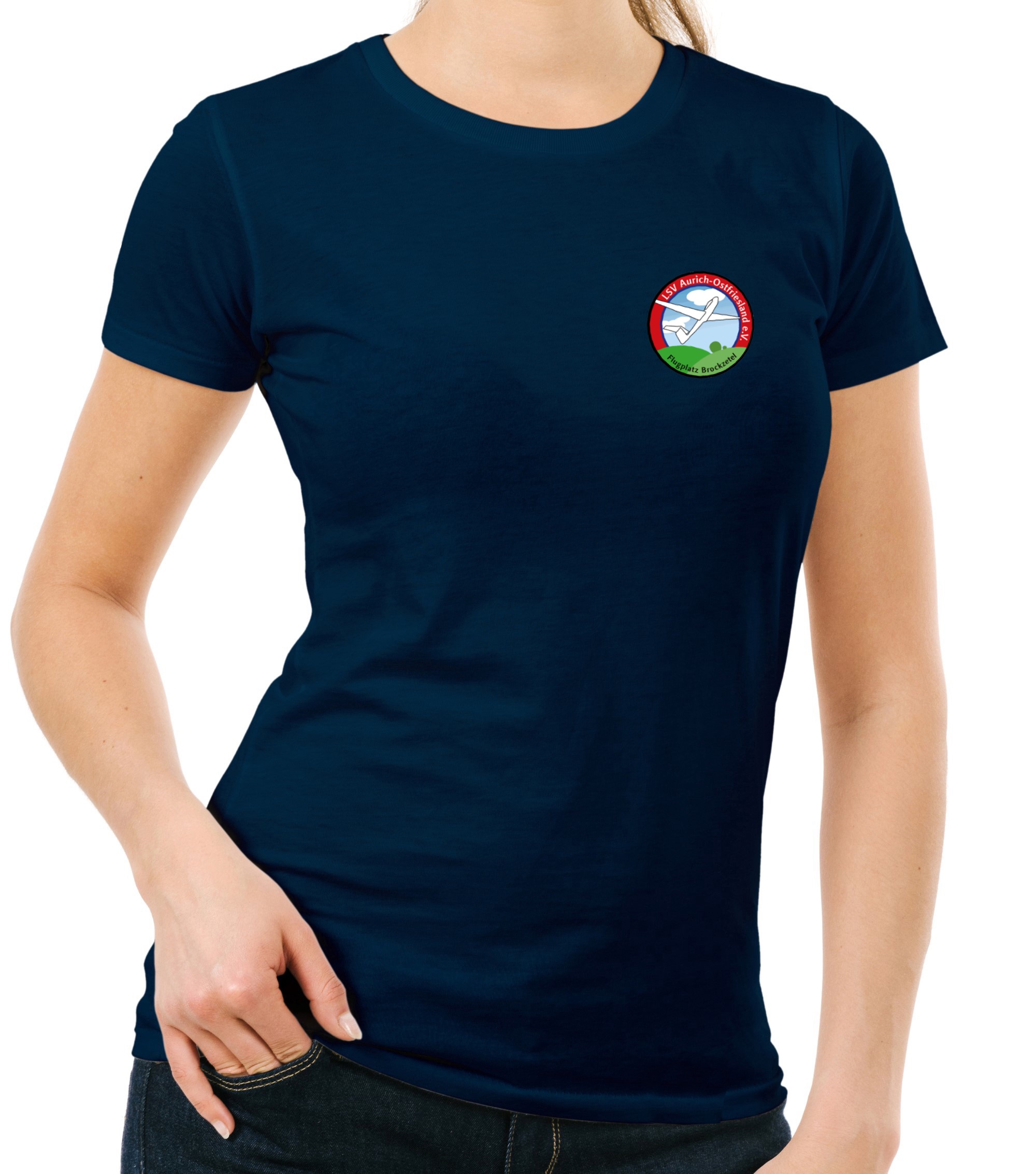 LSV-Aurich-BASIC-lady-t-shirt-navy-01 Damen BASIC-T-Shirt LSV Aurich-Ostfriesland e.V.