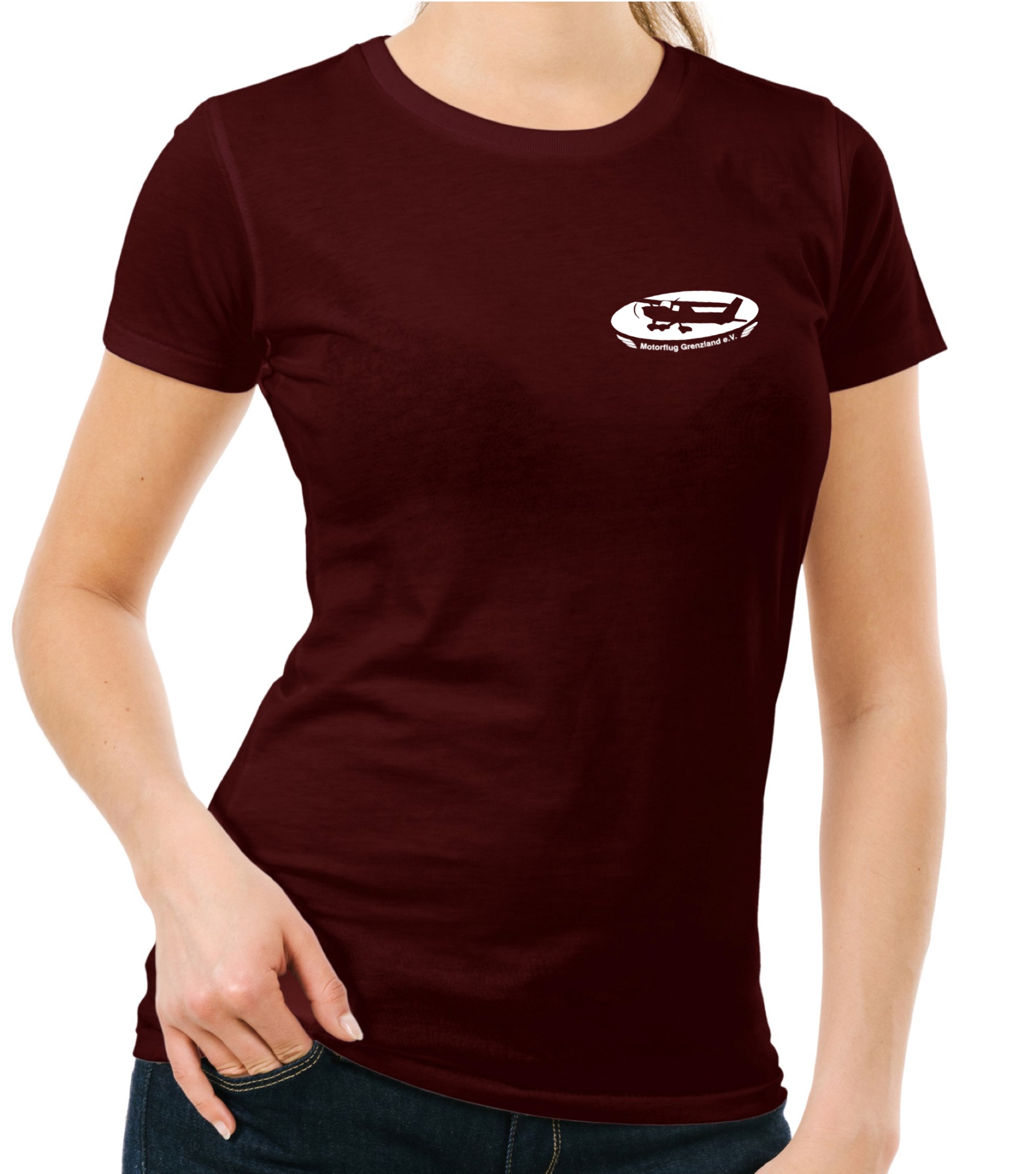 EDLF-basic-lady-t-shirt-burgundy-01 Damen BASIC-T-Shirt MFG Grenzland e.V.